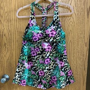 Nwt Braided Racer Back Tankini Top Swimsuits For All longer length